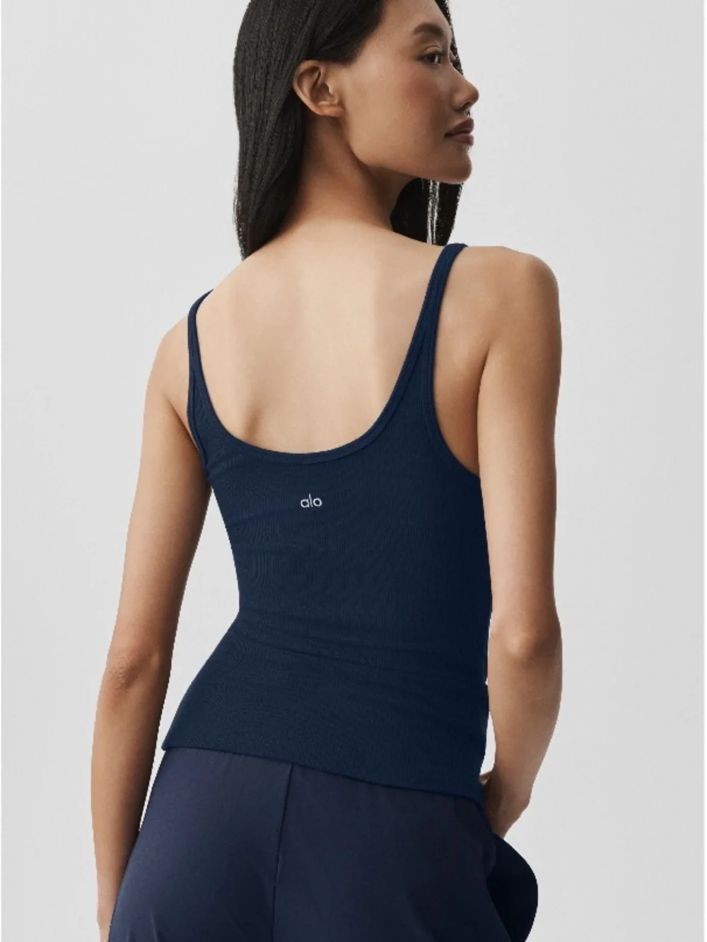 ALO Ribbed Adore Tank - Navy